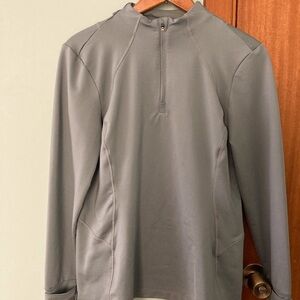 Athleta Whistler Half Zip, Sage Green, M